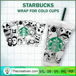Ghost Reunion Starbucks Cold Cup SVG Cut File for Cricut & Silhouette