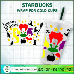 Hocus Pocus Witch Starbucks  SVG Cut File for Cricut