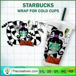 Beetlejuice Girl Starbucks C SVG Cut File for Cricut