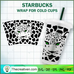 Jaguar Starbucks Cold Cup SVG Cut File for Cricut & Silhouette