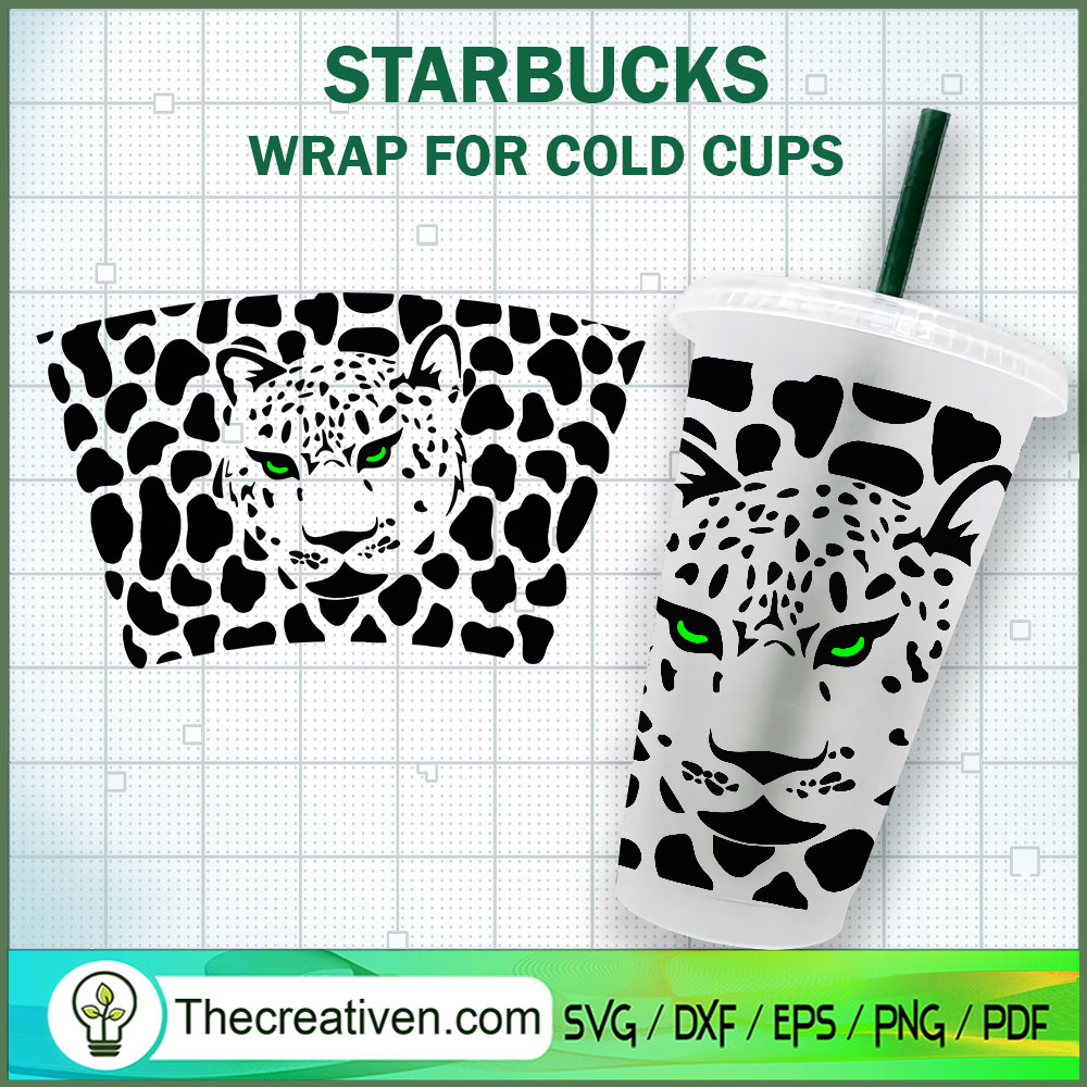 Jaguar Starbucks Cold Cup SVG Cut File for Cricut & Silhouette 1 Jaguar Starbucks Cold Cup SVG Cut File for Cricut & Silhouette