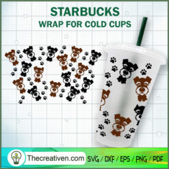Schnauzer Starbucks Cold Cup SVG Cut File for Cricut & Silhouette