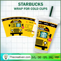 School Bus Driver Starbucks  SVG Cut File for Cricut