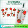 Strawberry Chocolate Starbuc SVG Cut File for Cricut