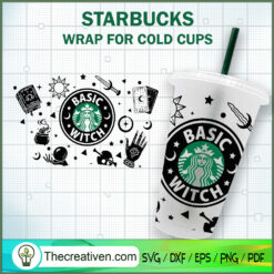 Starbucks Logo Basic Witch S SVG Cut File for Cricut