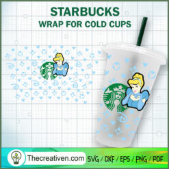 Disney Cinderella Starbucks  SVG Cut File for Cricut