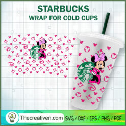 Disney Minnie Mouse Starbuck SVG Cut File for Cricut