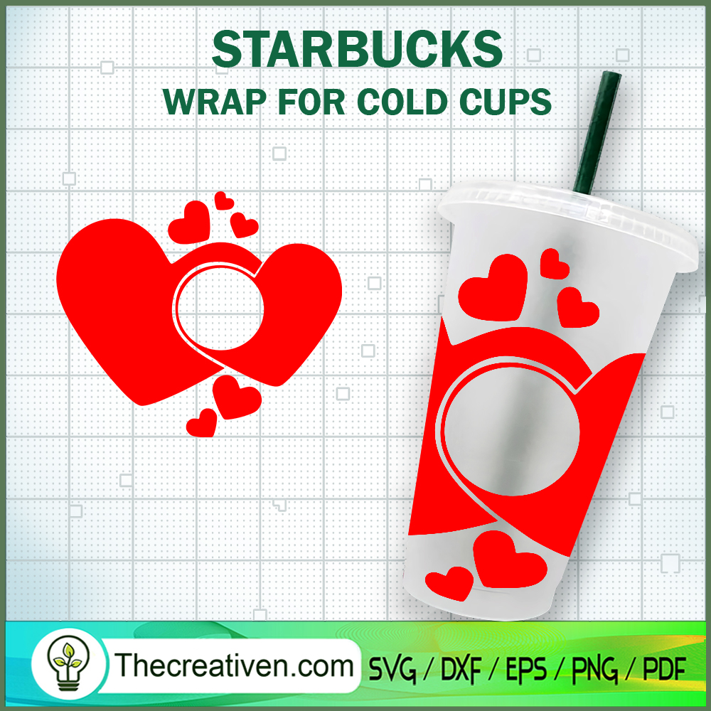 I Love You Starbucks Cold Cup SVG Cut File for Cricut & Silhouette 1 I Love You Starbucks Cold Cup SVG Cut File for Cricut & Silhouette
