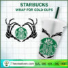 Skeleton Hand Starbucks Cold Cup SVG Cut File for Cricut & Silhouette
