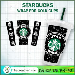 Star Wars Starbucks Cold Cup SVG Cut File for Cricut & Design 87231