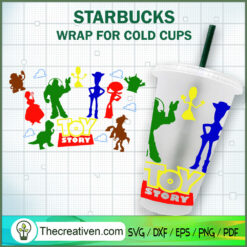 Toy Story Starbucks Cold Cup SVG Cut File for Cricut & Silhouette