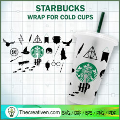 Wizard Magic Starbucks Cold Cup SVG Cut File for Cricut & Silhouette
