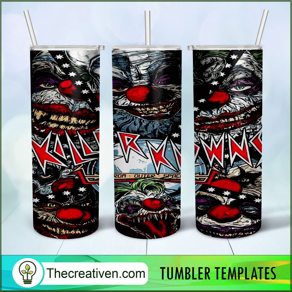 Killer Klowns from Outer Space Tumbler Wrap Download Design 87894 1 Killer Klowns from Outer Space Tumbler Wrap Download Design 87894