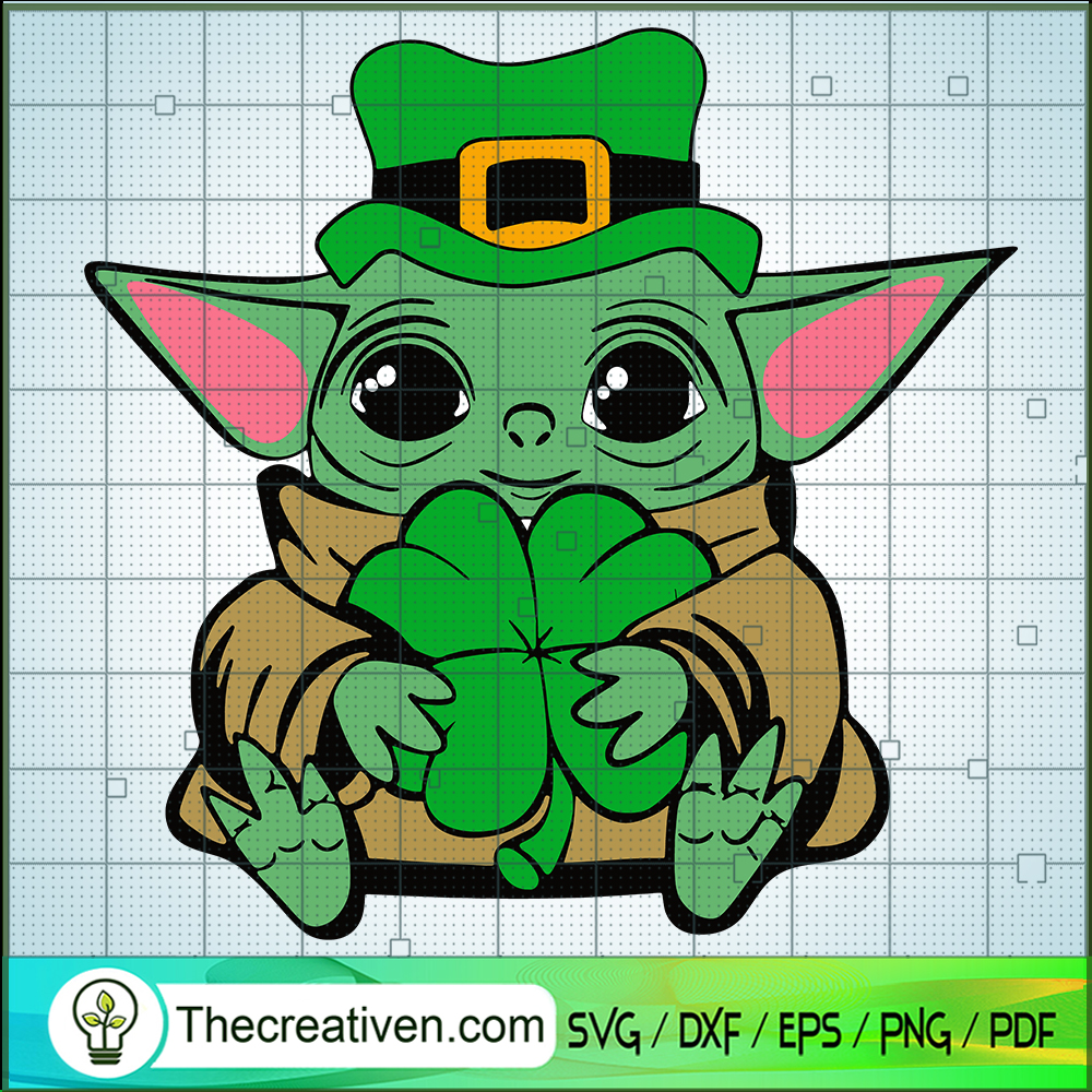 Baby Yoda St.Patrick's Day SVG Cut File for Cricut & S Design 88072 1 Baby Yoda St.Patrick's Day SVG Cut File for Cricut & S Design 88072