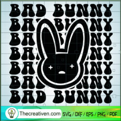 Bad Bunny Words SVG, Bad Bunny Easter SVG, Happy Easter Day SVG