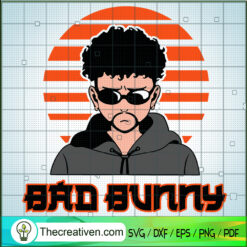 Retro Baby Bunny SVG, Bad Bunny Yonaguni SVG, Bad Bunny SVG