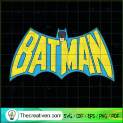 Batman Vintage Logo SVG, Batman SVG, DC Comics SVG
