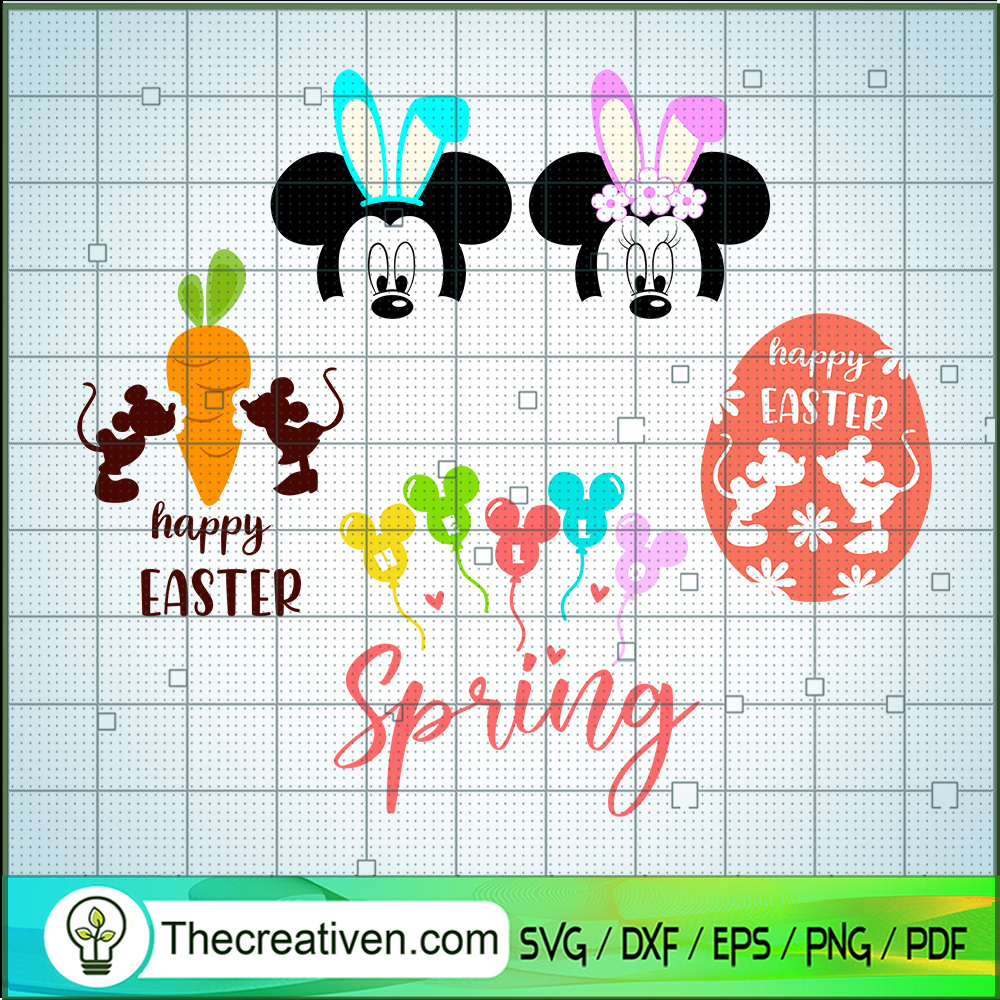 Bundle Mouse Head Easter SVG Cut File for Cricut & Silhouette 1 Bundle Mouse Head Easter SVG Cut File for Cricut & Silhouette