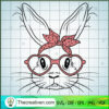 Cute Bunny SVG, Rabbit With Bandana SVG, Happy Easter Day SVG 2 Cute Bunny Rabbit With Bandana copy