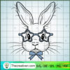 Rabbit With Glasses SVG, Cute Bunny SVG, Happy Easter Day SVG