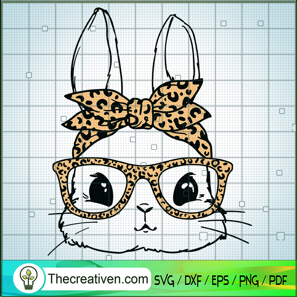 Rabbit With Leopard Badana SVG, Cute Bunny SVG, Happy Easter Day SVG 1 Rabbit With Leopard Badana SVG, Cute Bunny SVG, Happy Easter Day SVG