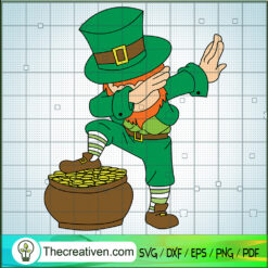 Dabbing Leprechaun SVG, Funny St.Patrick's Day SVG, Shamrock SVG