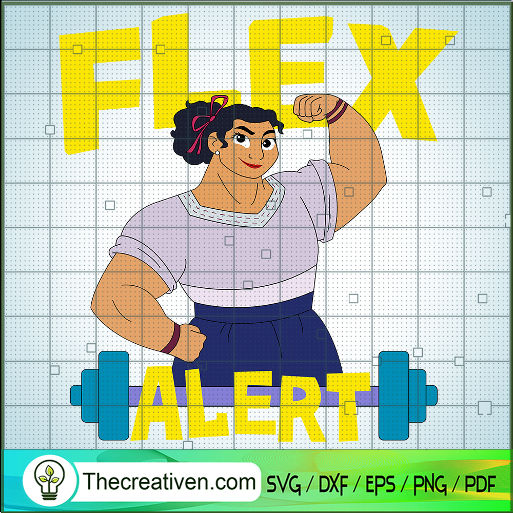 Flex Alert SVG, Disney Encanto SVG, Luisa Madrigal Flex Alert SVG 1 Flex Alert SVG, Disney Encanto SVG, Luisa Madrigal Flex Alert SVG