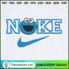Nike Cookie Monster Head Emb Embroidery Design