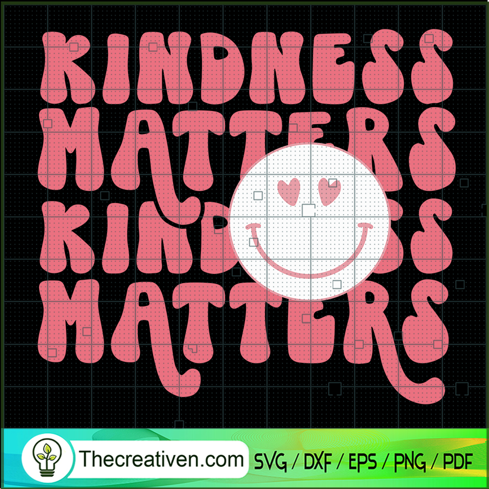 Kindness Matters SVG, Retro Pink SVG, Smiley Emoji SVG 1 Kindness Matters SVG, Retro Pink SVG, Smiley Emoji SVG