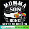 Momma And Son Bond Never Be  SVG Cut File for Cricut