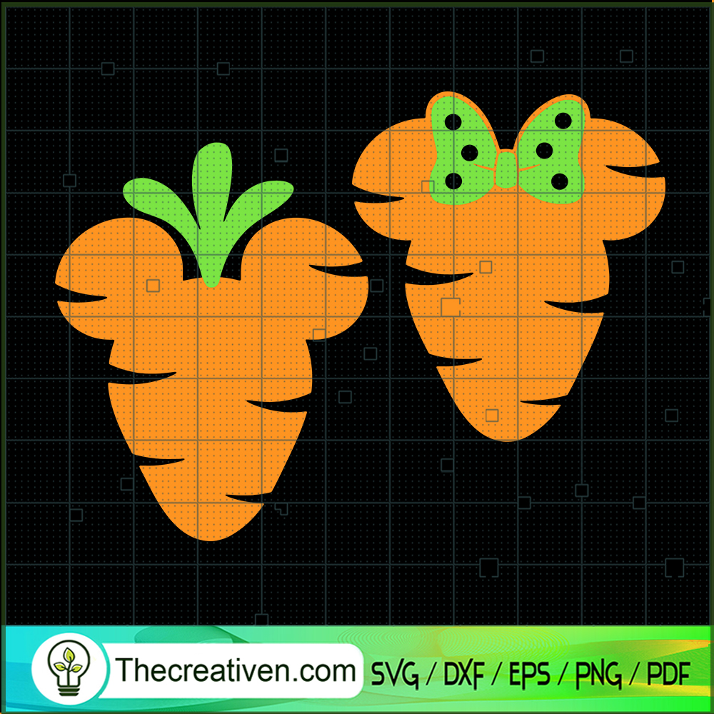 Mouse Head Easter Carrots SVG Cut File for Cricut & Silhouette 1 Mouse Head Easter Carrots SVG Cut File for Cricut & Silhouette
