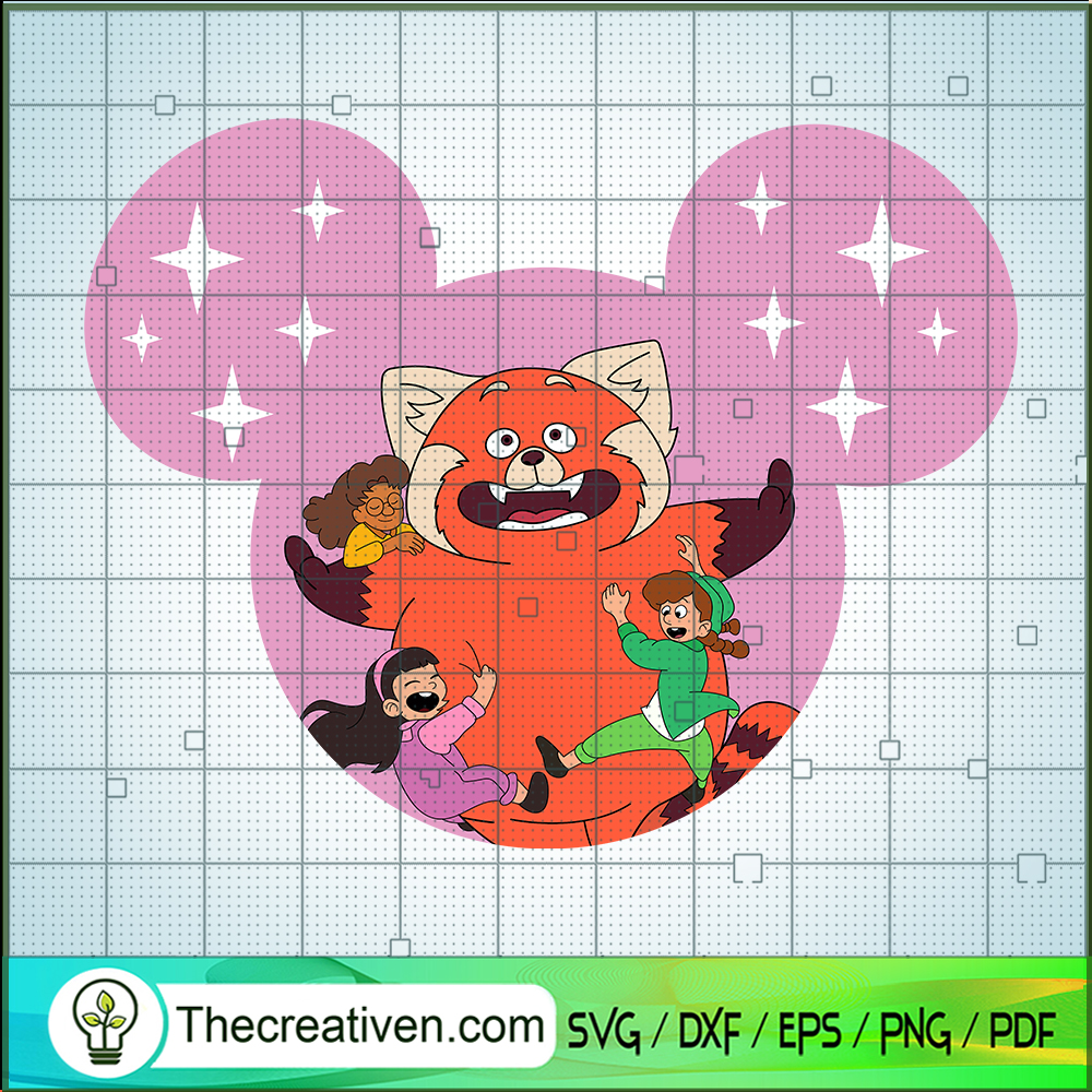 Mouse Head Turning Red SVG, Panda Mei Lee SVG, Funny Turning Red SVG 1 Mouse Head Turning Red SVG, Panda Mei Lee SVG, Funny Turning Red SVG