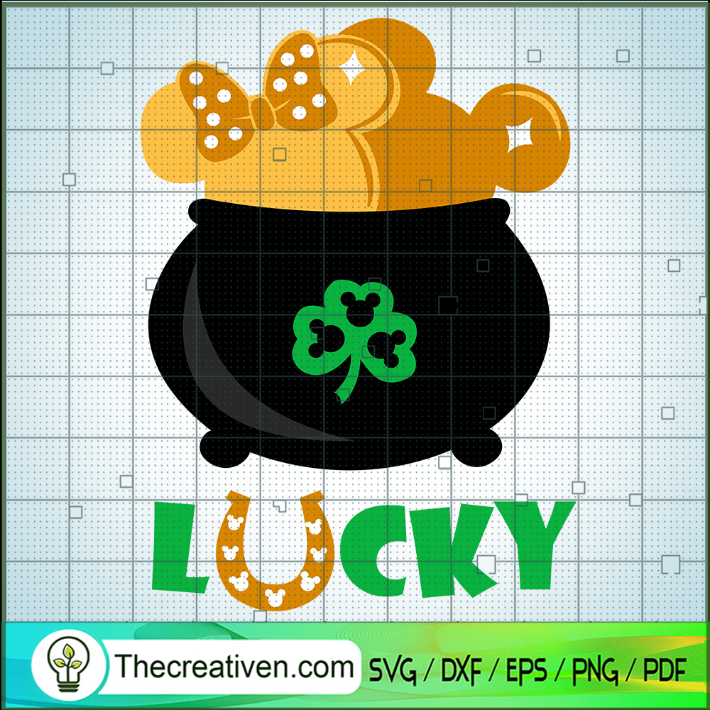 Mouse Pot Of Gold SVG, Lucky St.Patrick's Day SVG, Lucky Pot SVG 1 Mouse Pot Of Gold SVG, Lucky St.Patrick's Day SVG, Lucky Pot SVG