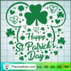 Mouse Head Happy St.Patrick's Day SVG Cut File for Cricut & Silhouette 3 Mouse St Patricks Day copy