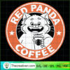 Red Panda Coffee SVG, Red Turning Coffee SVG, Panda Mei Lee SVG