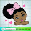 Ribbon Girl SVG, Black Girl SVG, Baby Cute SVG 2 Ribbon Girl copy