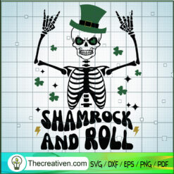Shamrock And Roll SVG Cut File for Cricut & Silhouette Design 88716