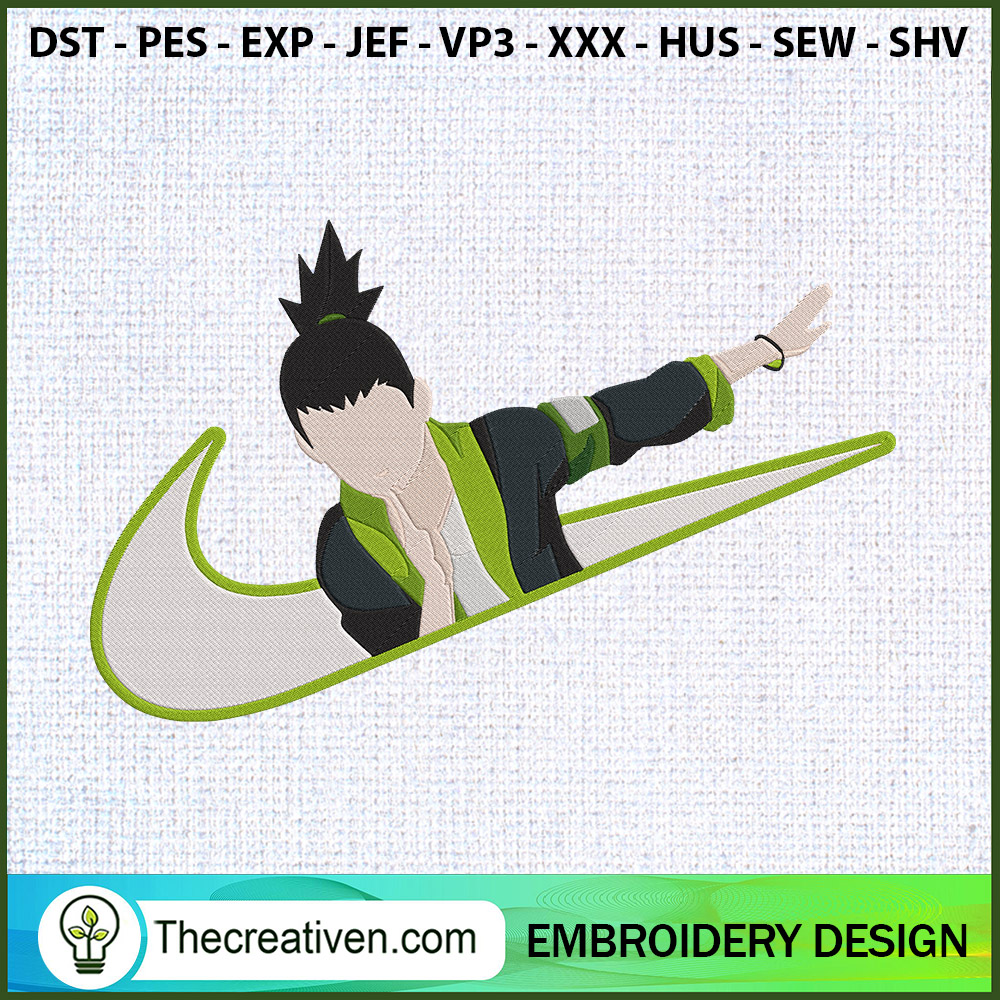 Shikamaru Nara x Nike Embroi Embroidery Design 1 Shikamaru Nara x Nike Embroi Embroidery Design