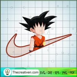 Nike x Goku Child SVG, Goku SVG, Dragon Ball Z SVG
