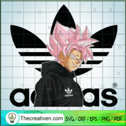 Adidas x Black Goku SVG, Dragon Ball Z SVG, Adias SVG