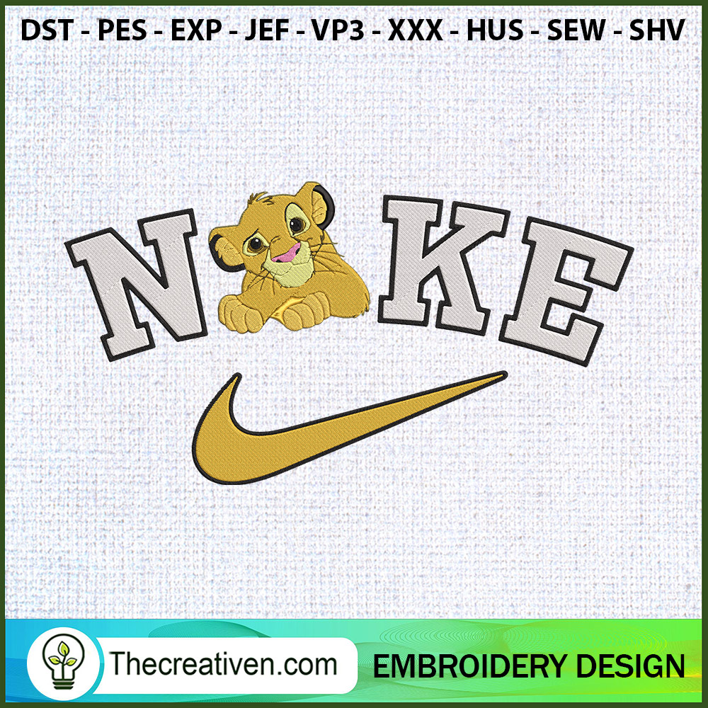 Simba Kid x Nike Embroidery Embroidery Design 1 Simba Kid x Nike Embroidery Embroidery Design