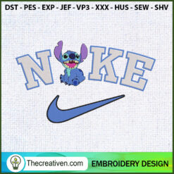 Stitch x Nike Embroidery Designs Embroidery Design – Digital Download