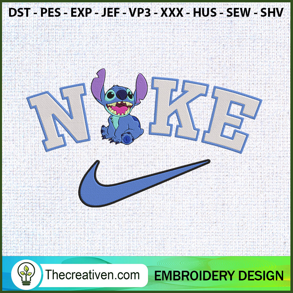 Stitch x Nike Embroidery Designs Embroidery Design – Digital Download 1 Stitch x Nike Embroidery Designs Embroidery Design – Digital Download