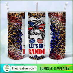 Mom Let's Go Brandon Full Tumbler Wrap Tumbler Wrap – Digital Download