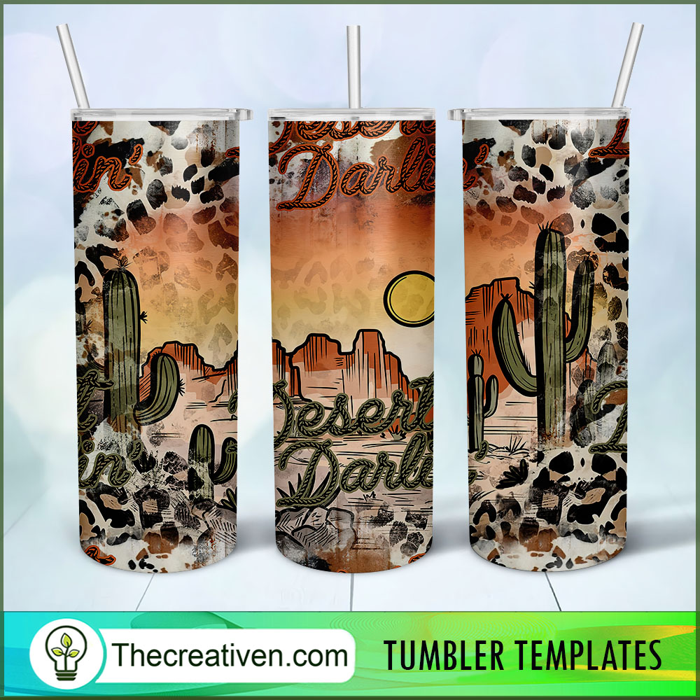 Desert Darrlin' Full Tumbler Wrap Tumbler Wrap – Digital Download 1 Desert Darrlin' Full Tumbler Wrap Tumbler Wrap – Digital Download