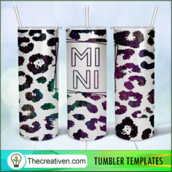 Mini Colorful Leopard Full Tum Tumbler Wrap Download