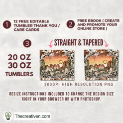 Desert Darrlin' Full Tumbler Wrap Tumbler Wrap – Digital Download 3 Desert Darrlin' Full Tumbler Wrap Tumbler Wrap – Digital Download - Image 2