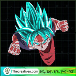 Goku Super Saiyan Blue SVG Cut File for Cricut & Silho Design 90469