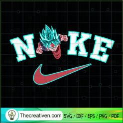 Goku Super Saiyan Blue x Nike SVG Cut File for Cricut & Silhouette