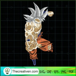 Super Saiyan Ultra Instinct Goku SVG, Goku SVG, Dragon Ball Z SVG